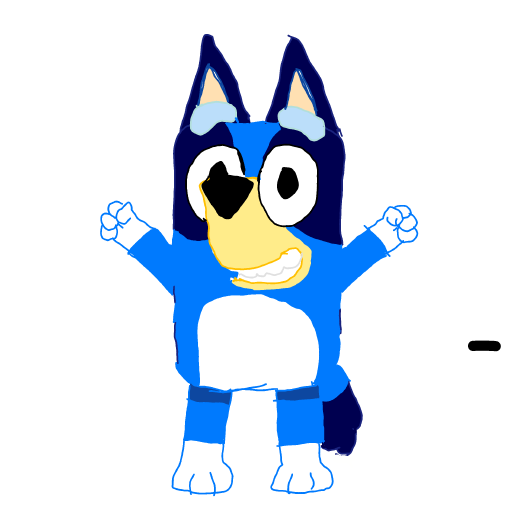 Bluey drawing by Guardianoflives
