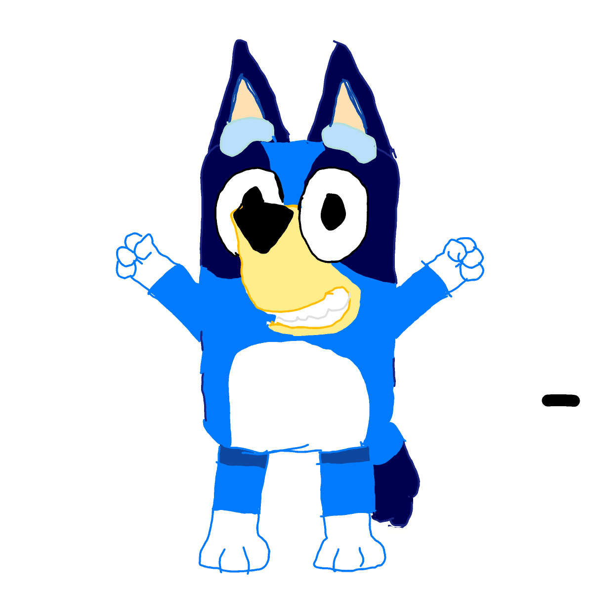 Bluey drawing by Guardianoflives
