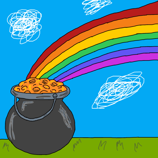 Pot of Gold drawing by monthra