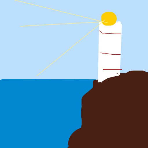 Lighthouse drawing by light-jade-pride