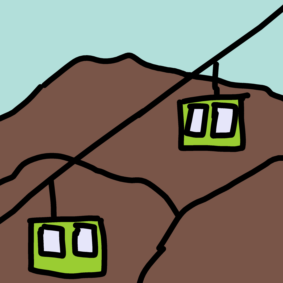 Cable Car drawing by sonic-bold-major