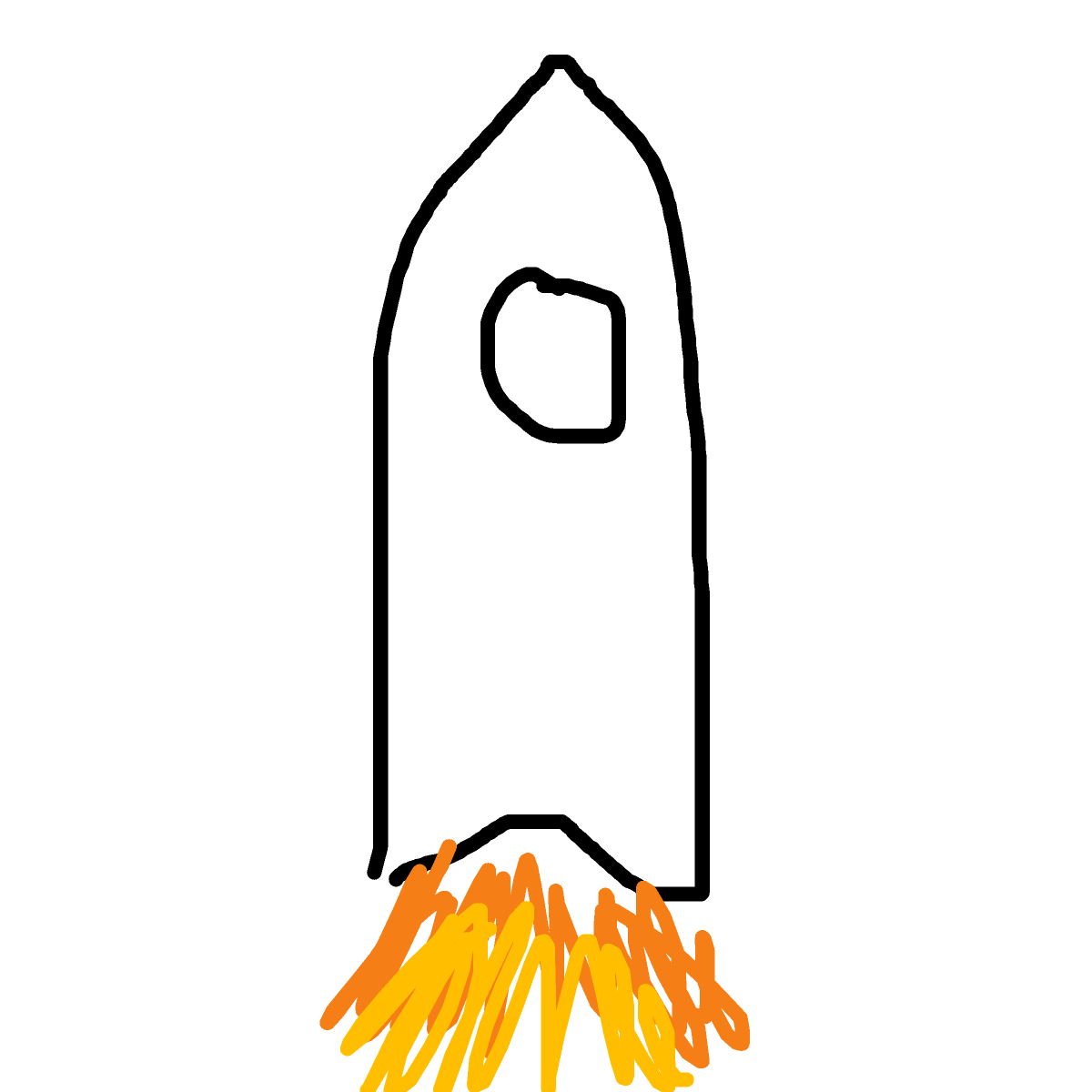 Rocket drawing by misha