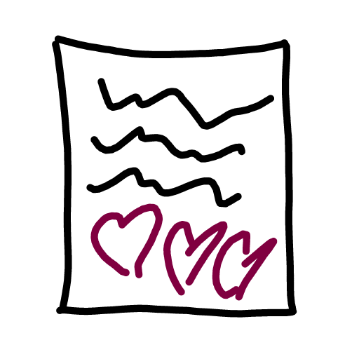 Love Letter drawing by rare-lucky-data