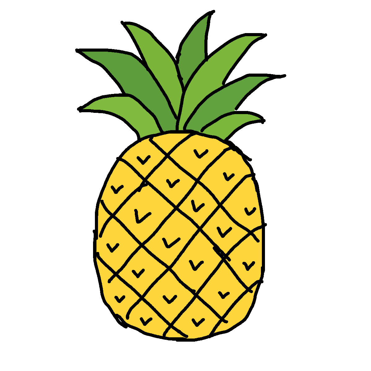 Pineapple drawing by kyle