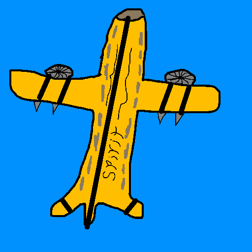Airplane drawing by pancakes palette