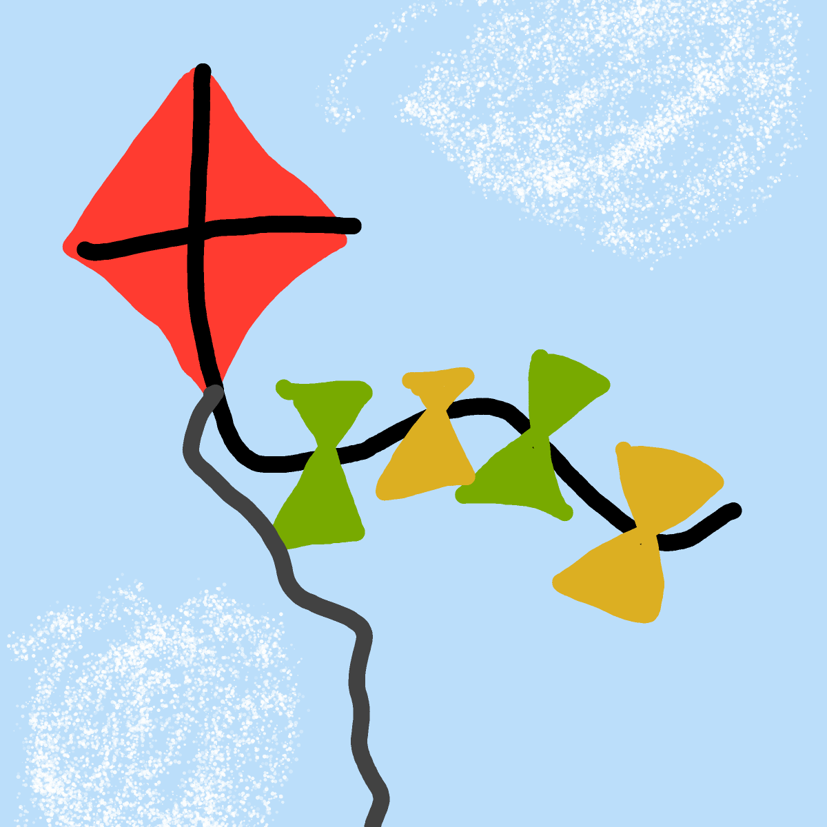 Kite drawing by sonic-amber-way