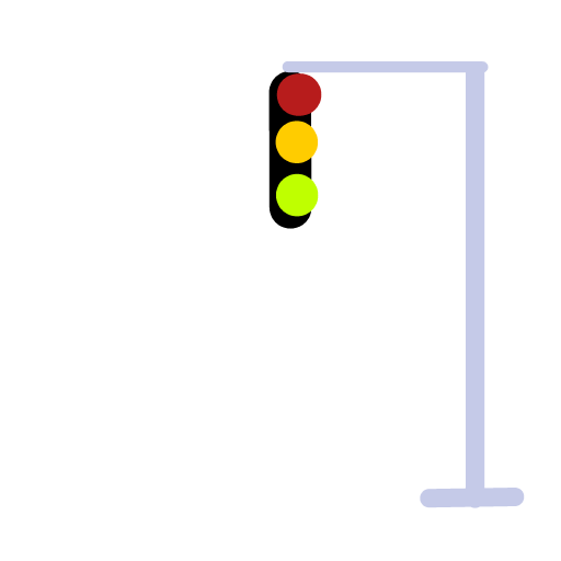 Stoplight drawing by Rare Hooty