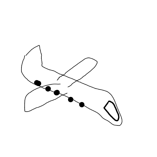 Airplane drawing by sea-wave-artist