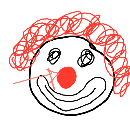 Clown Nose drawing by Bri3