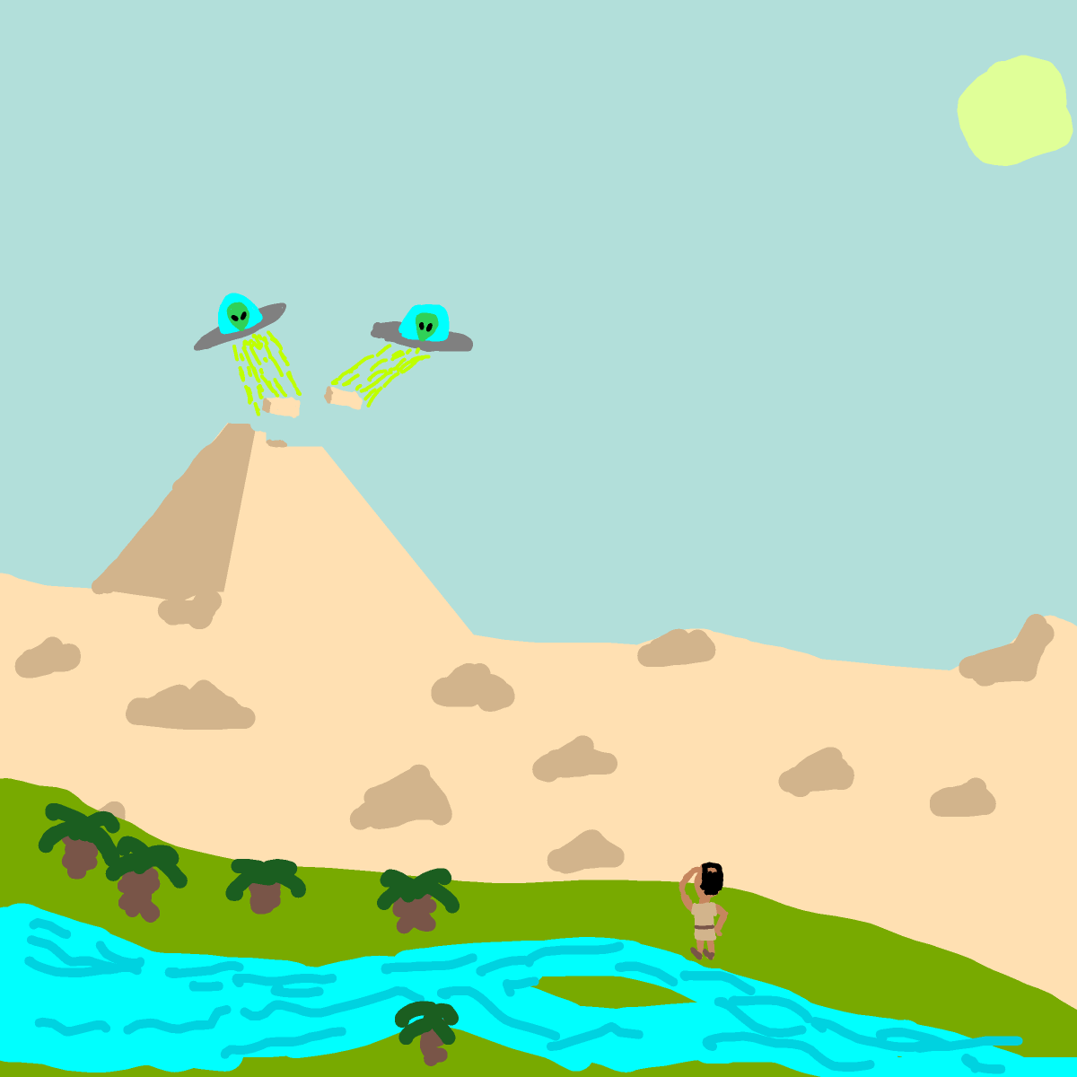 Pyramid drawing by godor