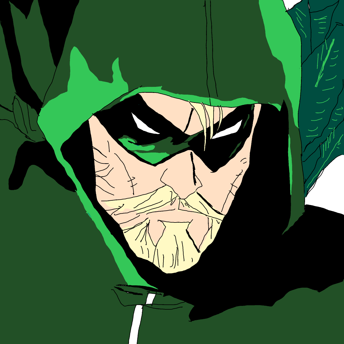 Green Arrow drawing by Guardianoflives