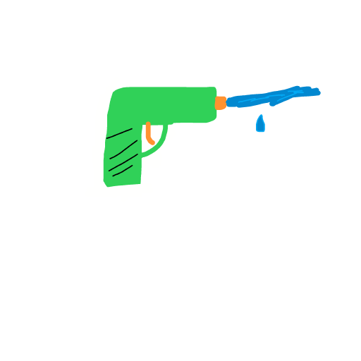 Water Gun drawing by gold-lucky-pro