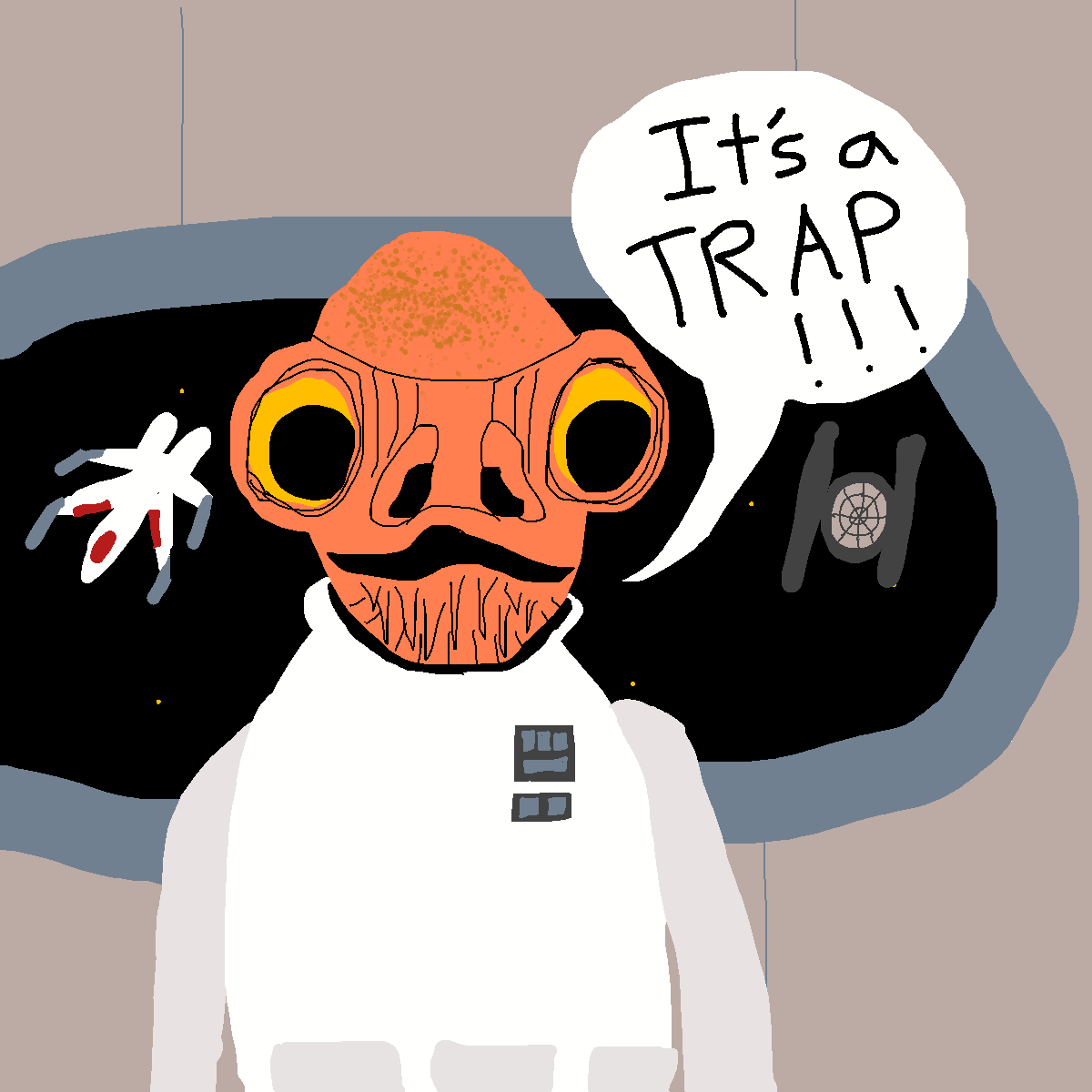 Ackbar drawing by jashezilla