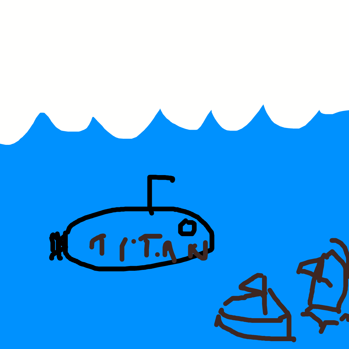 Submarine drawing by moofert doofert