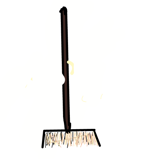 Broom drawing by Gabriella