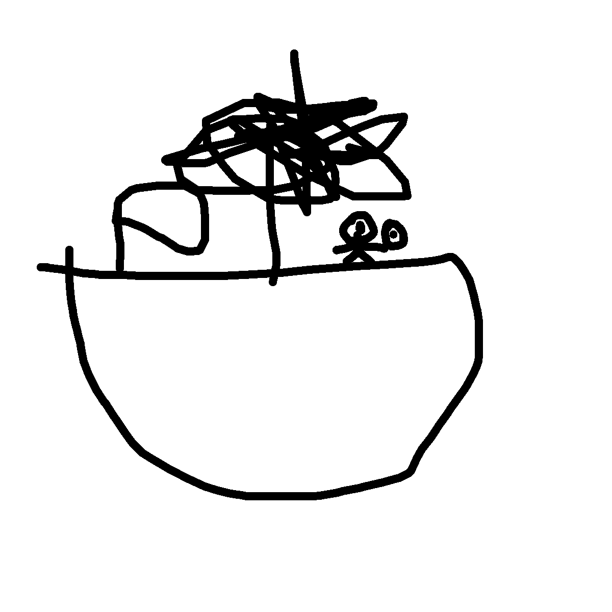Kayak drawing by lime-hard-will
