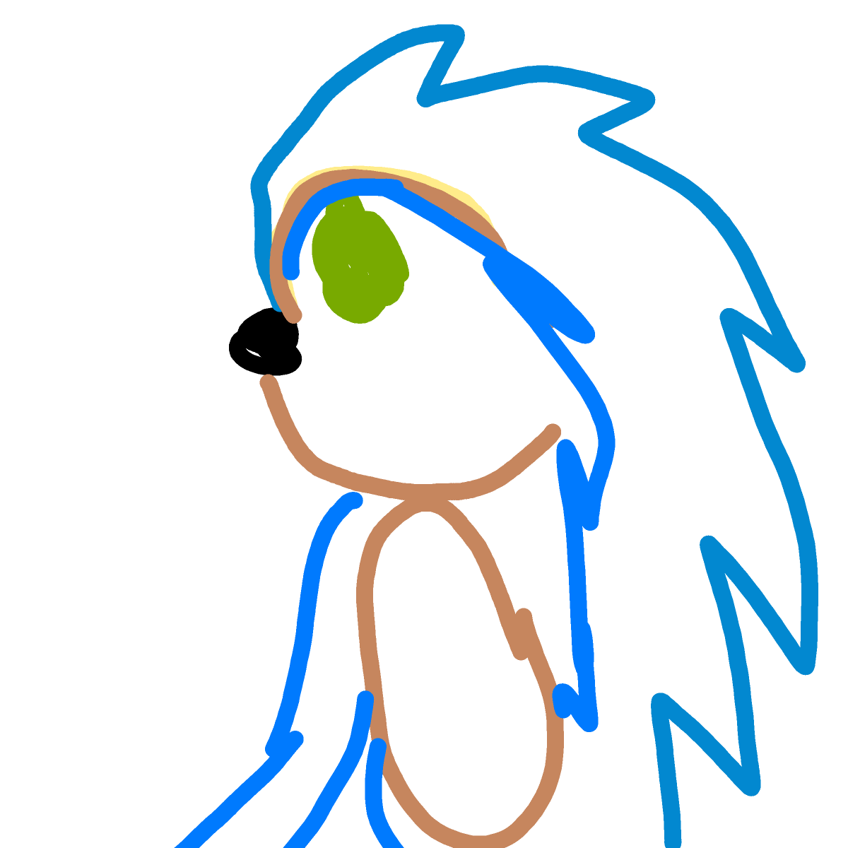 Sonic drawing by chaddyboyyo