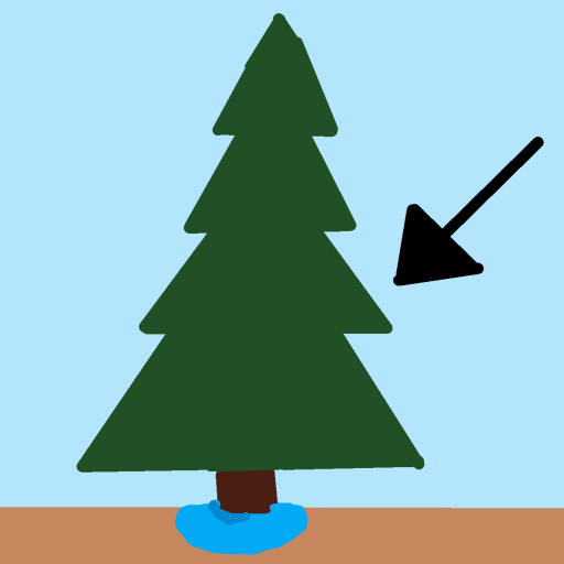 Tree drawing by winnie is awesome
