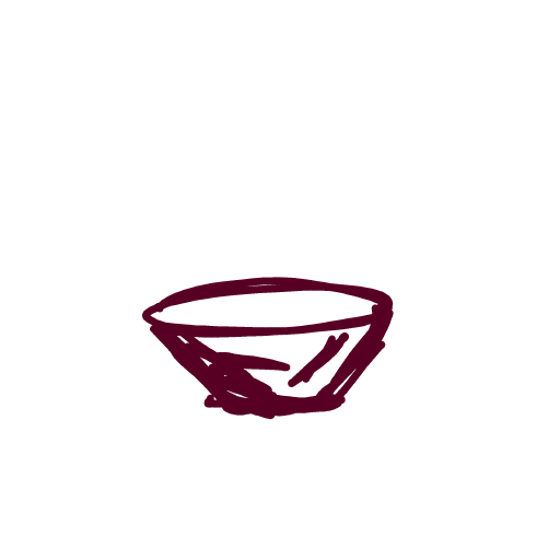 Bowl drawing by keysofoblivion