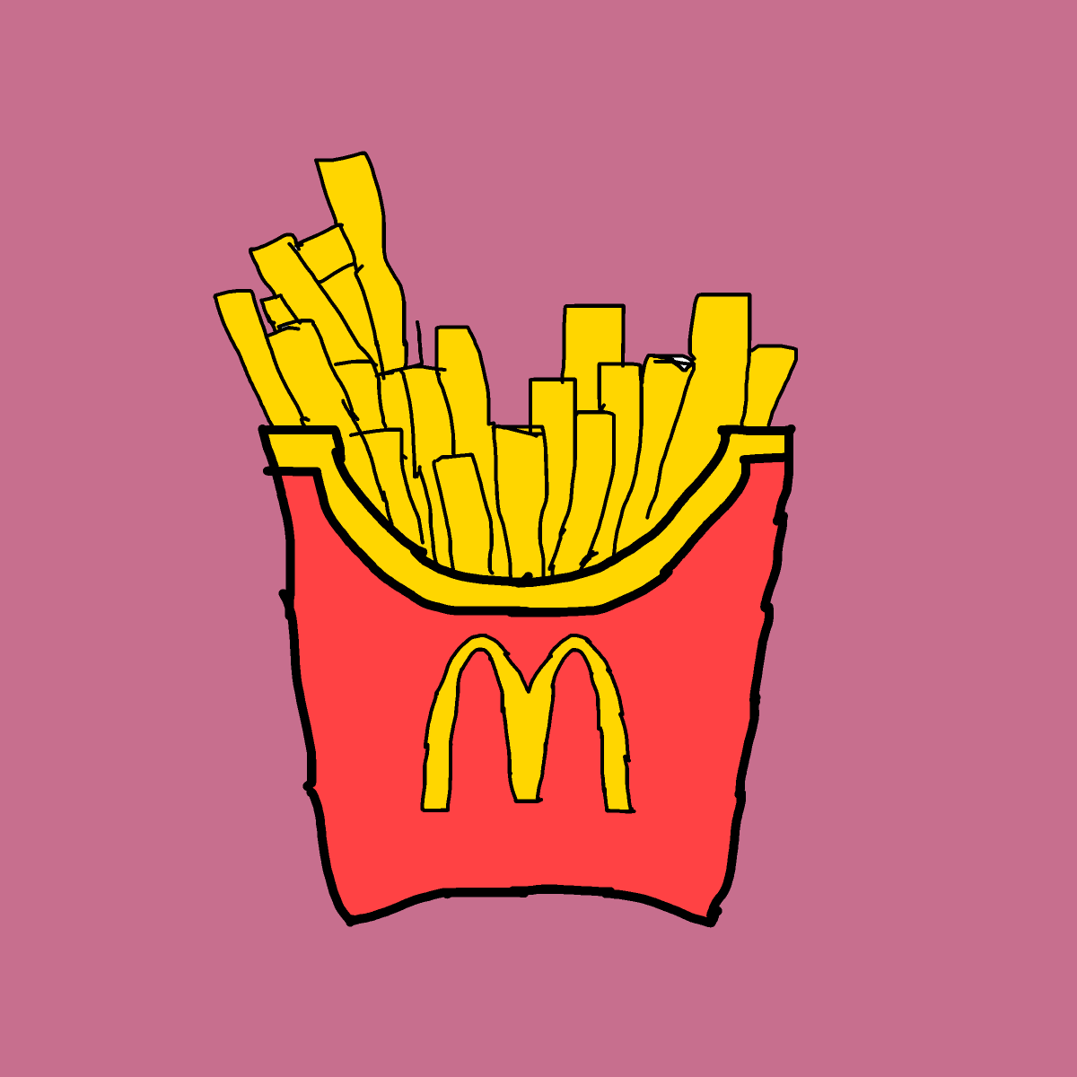 Fries drawing by dan