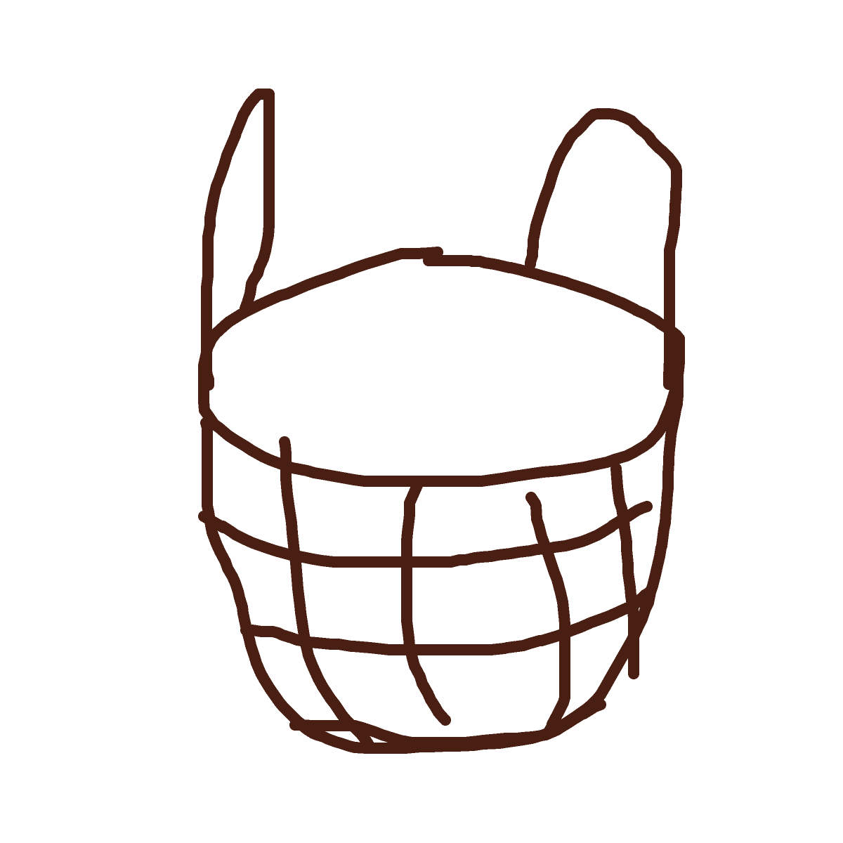 Basket drawing by bia