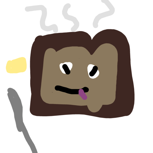 Toast drawing by Fih