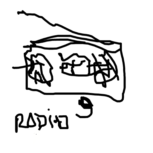 Radio drawing by delta-hyper-spire