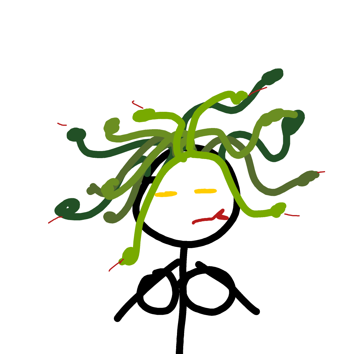 Medusa drawing by poptown34