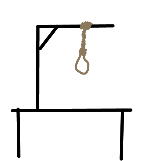 Gallows drawing by Guardianoflives