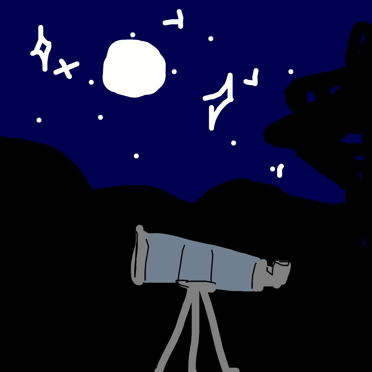 Telescope drawing by thegreatbeargod