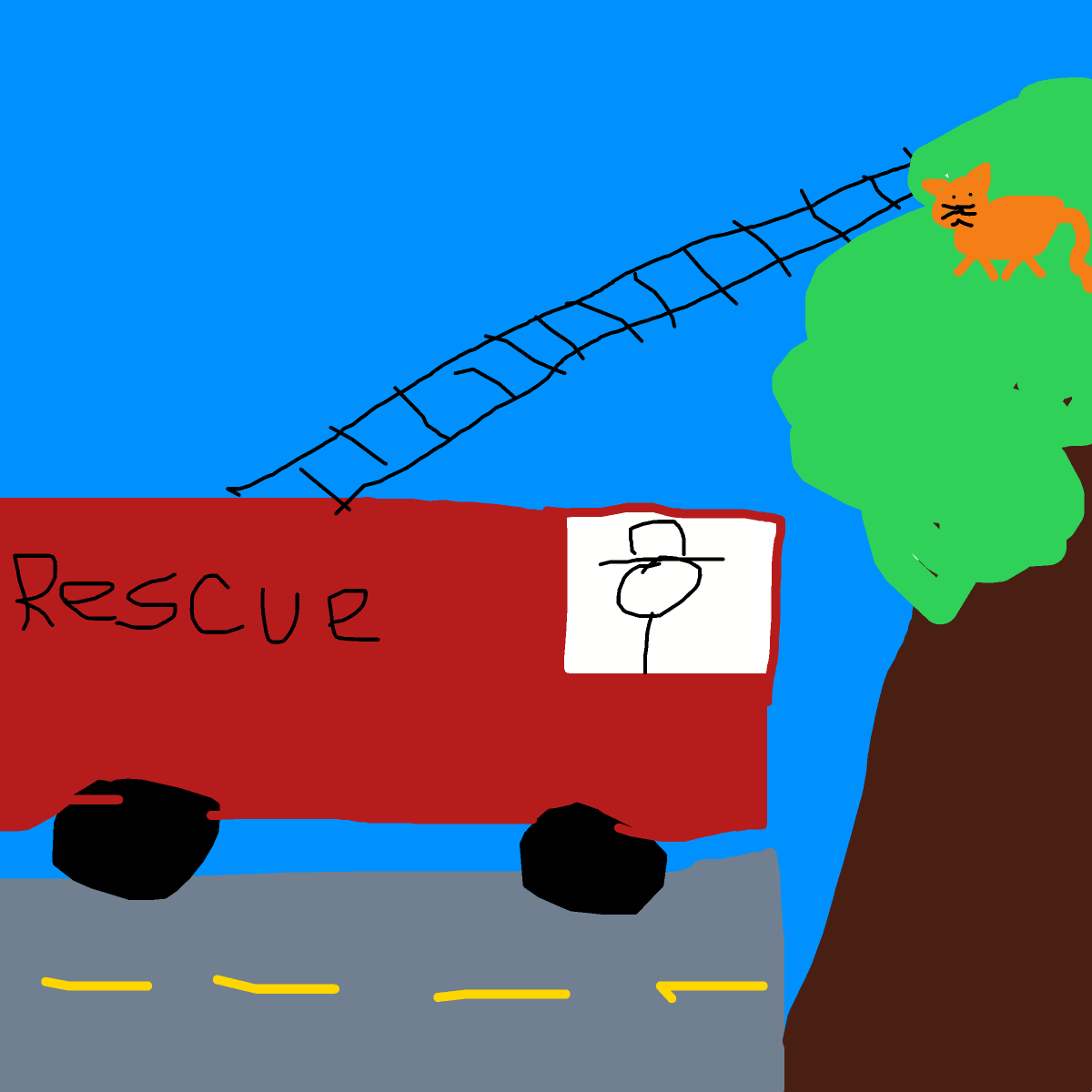 Fire Truck drawing by draw-yo-mama