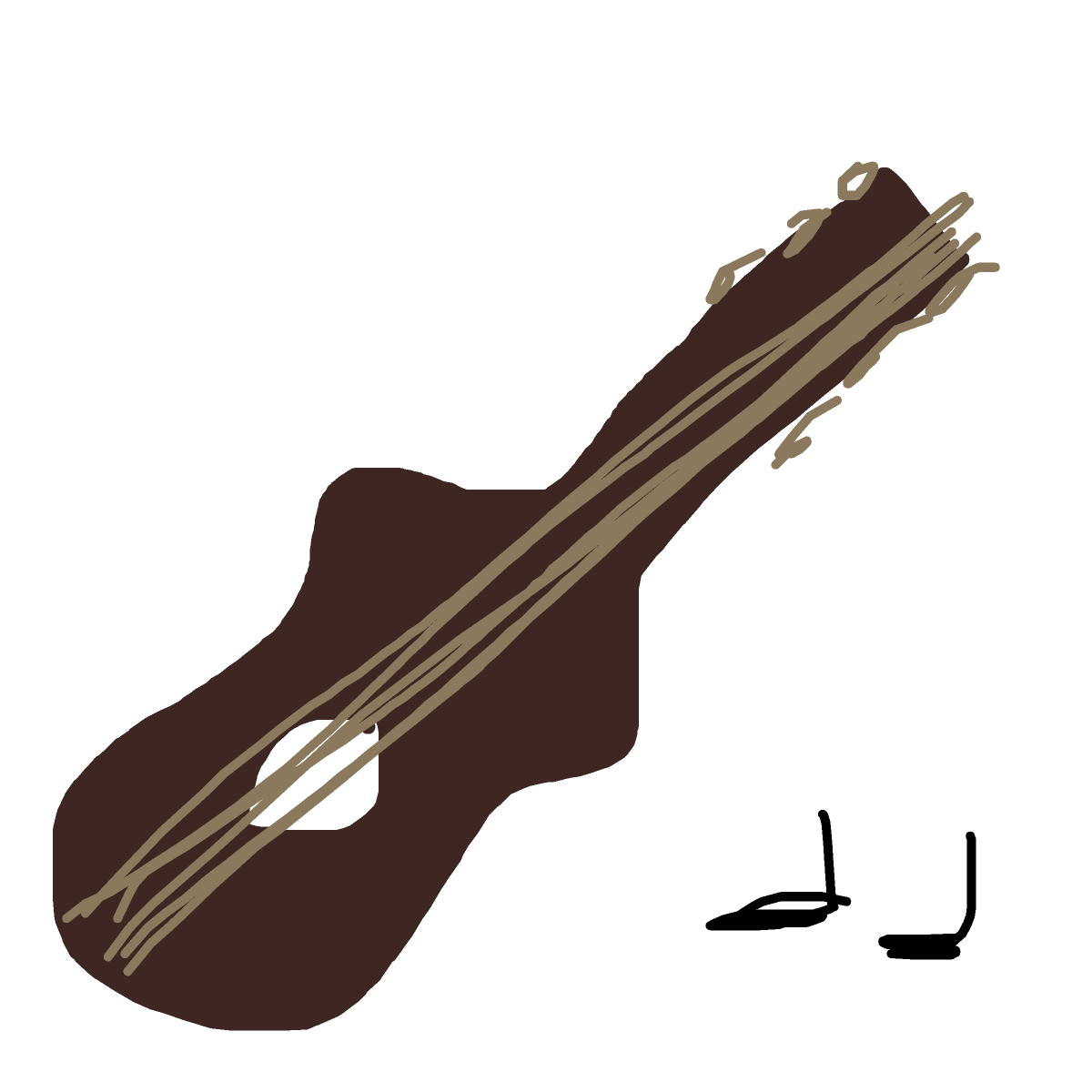 Guitar drawing by tirza