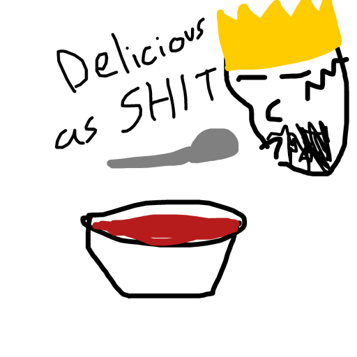 Soup drawing by hatben