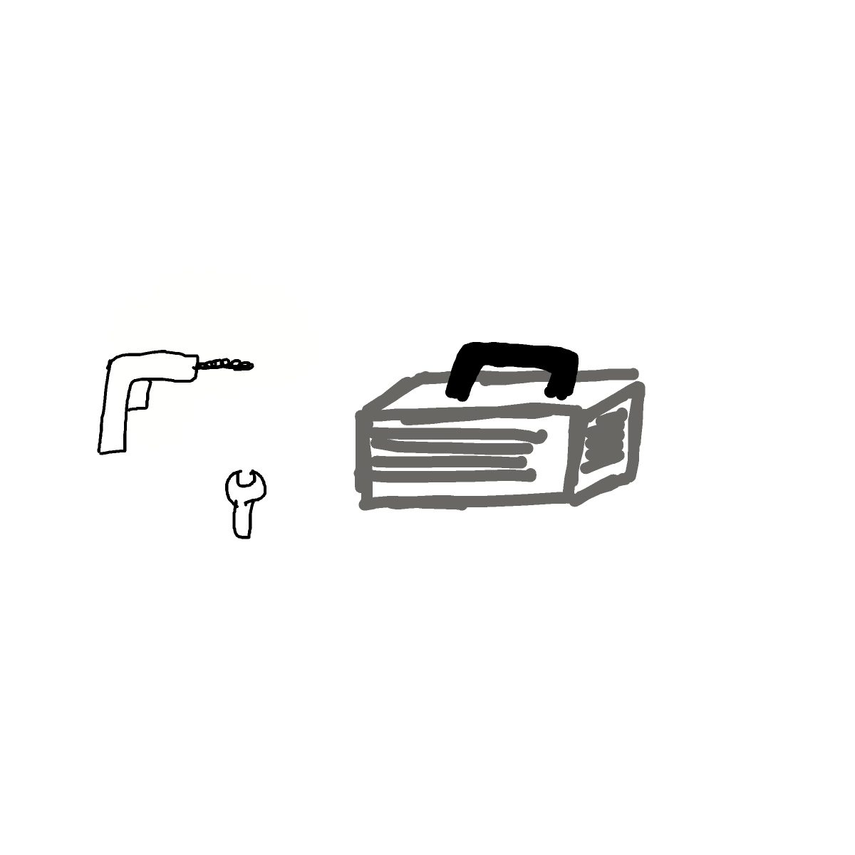 Toolbox drawing by zone-solo-painter