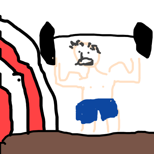 Strongman drawing by dark-clear-force