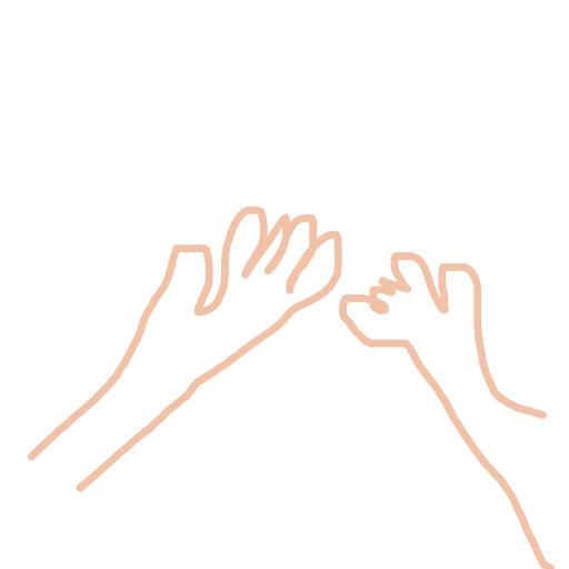 High Five drawing by bia