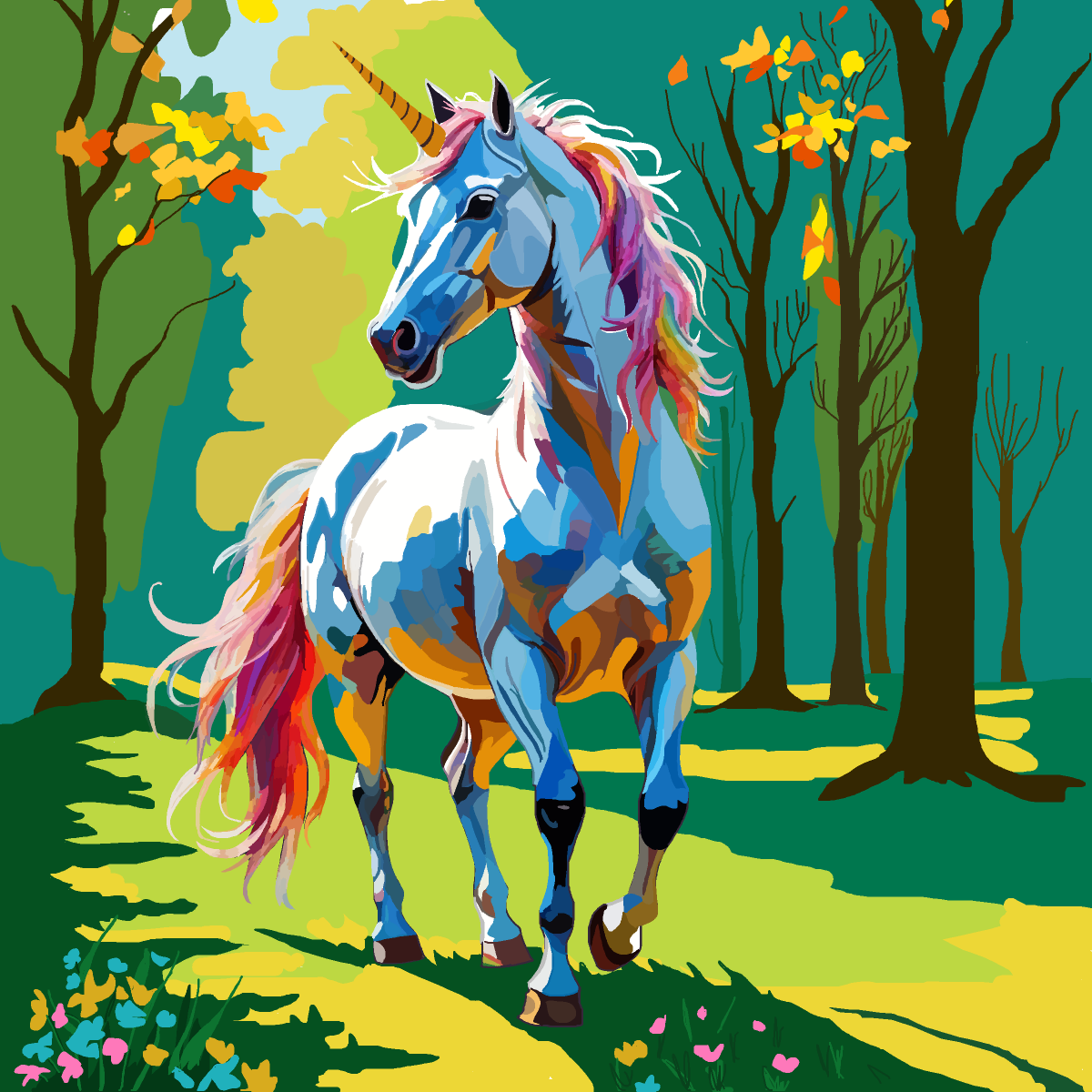 Unicorn drawing by firecracker