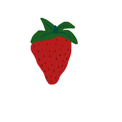 Strawberry drawing by maddee