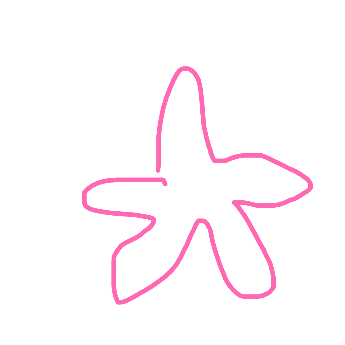 Starfish drawing by jester