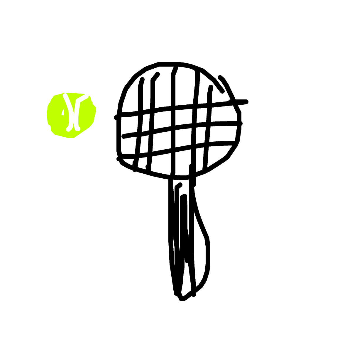 Racket drawing by adreana