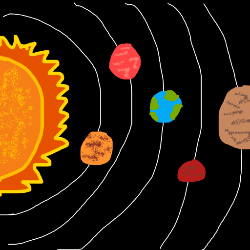 Solar System drawing by gold-lucky-pro