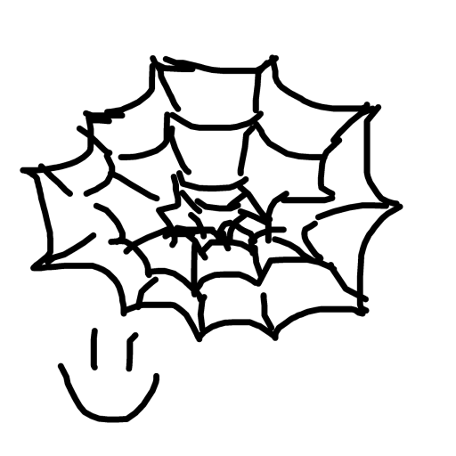 Spider Web drawing by holy-great-app