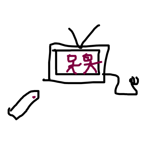Television drawing by tee