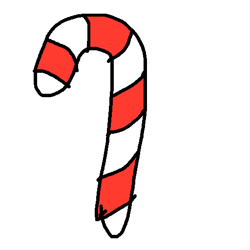 Candy Cane drawing by mikestam195