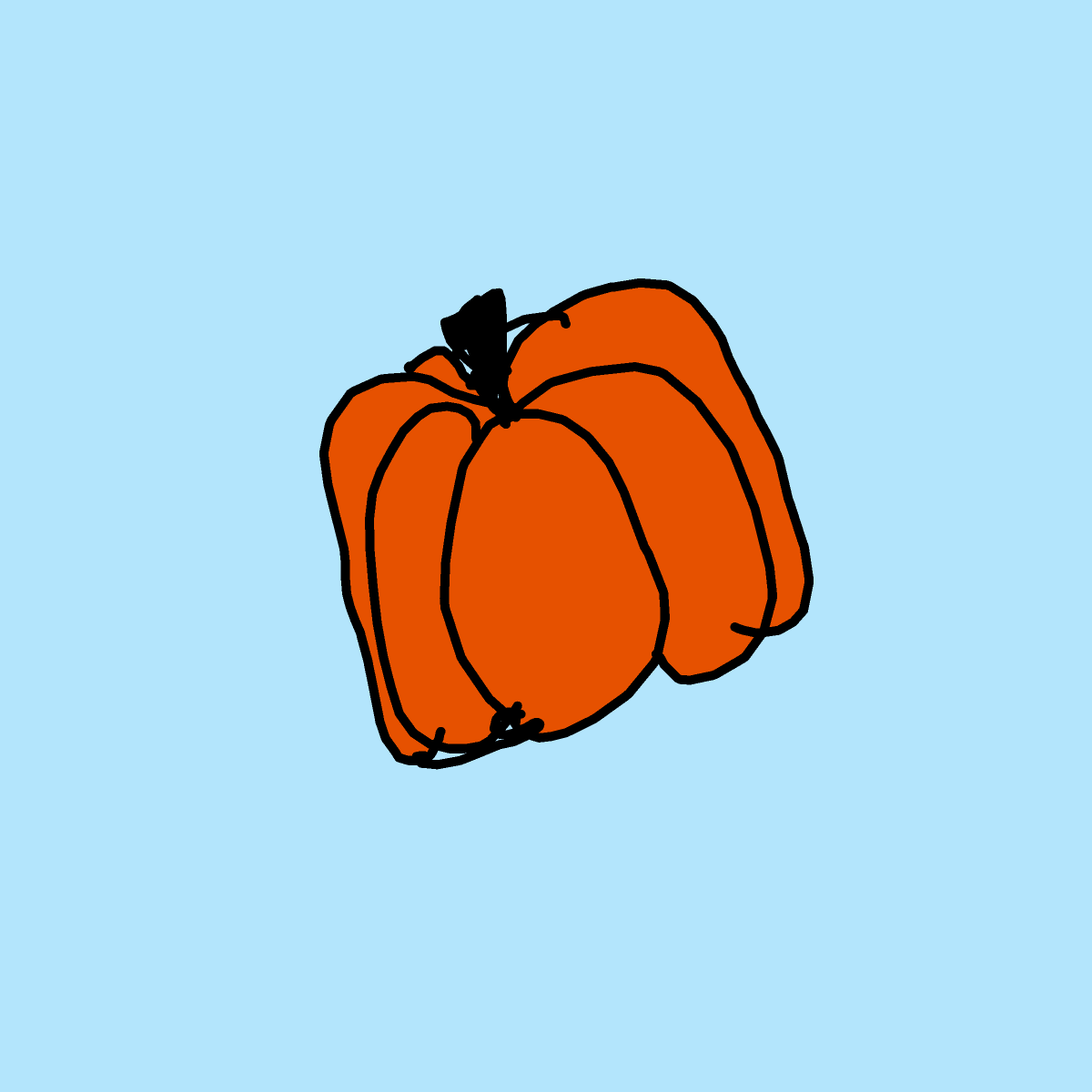 Pumpkin drawing by sun-rose-drive