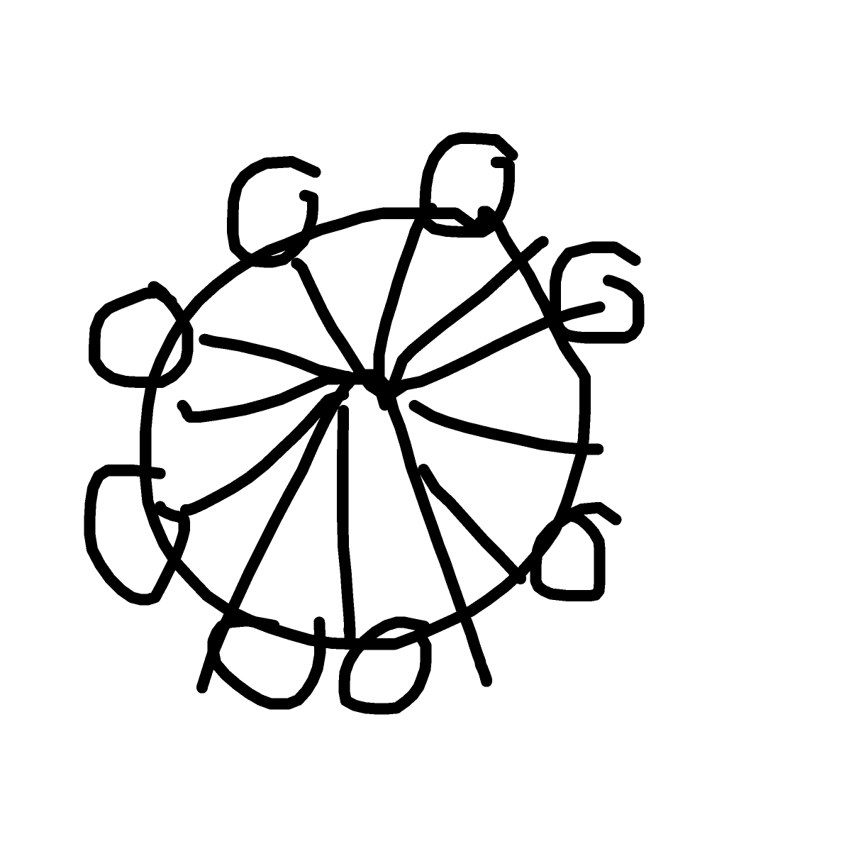Ferris Wheel drawing by lili