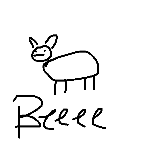 Sheep drawing by grou