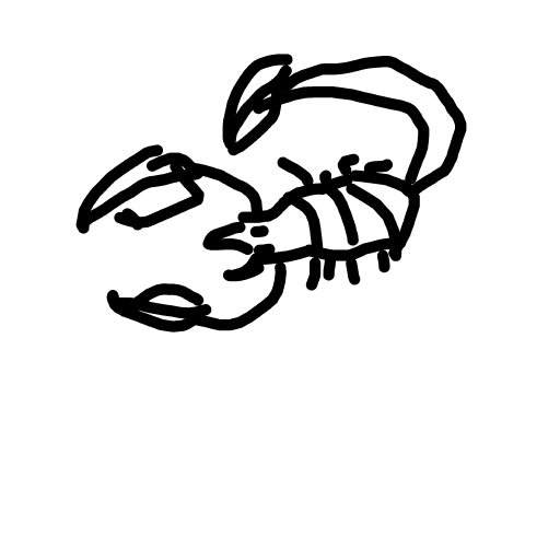 Scorpion drawing by Mr Doodles