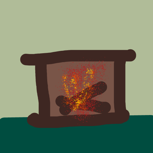 Fireplace drawing by nice-draw-designer