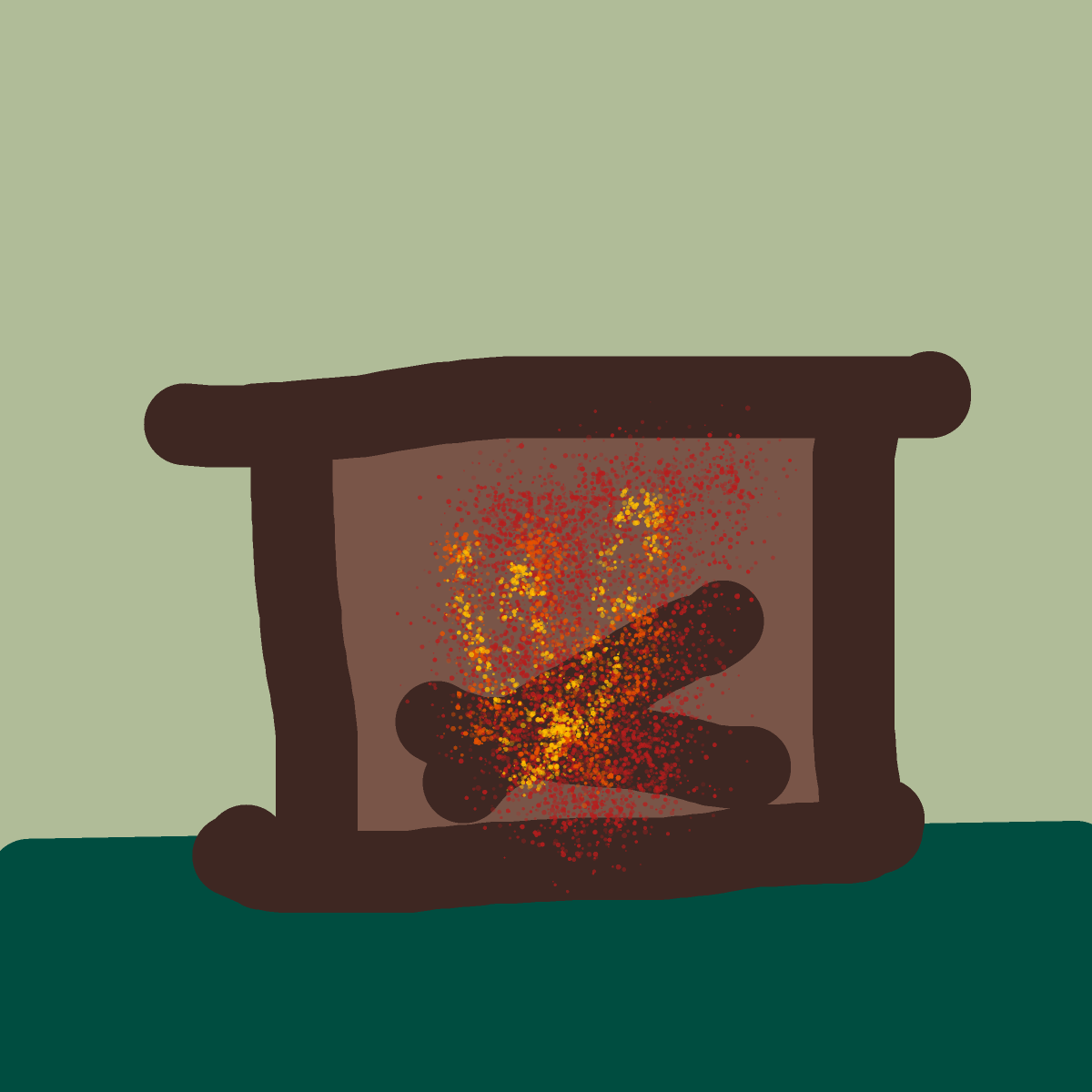 Fireplace drawing by nice-draw-designer